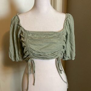 Women’s Soft Crop Blouse - L